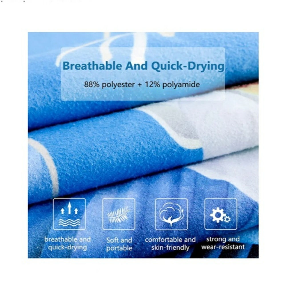 ● NWT Watermelon Microfiber Pool Sandproof Beach Towel - Picture 4 of 12